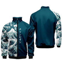 Load image into Gallery viewer, Kanagawa wave design jacket