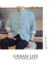 Load image into Gallery viewer, Hongmin solid Tang shirt
