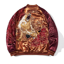 Load image into Gallery viewer, Hyper premium roaring lion embroidery sukajan jacket