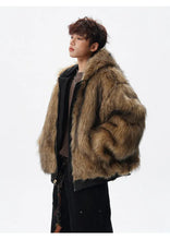 Load image into Gallery viewer, Reversible vintage faux fur jacket