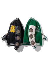 Load image into Gallery viewer, &quot;Confidence&quot; varsity baseball jacket