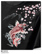 Load image into Gallery viewer, Fish splash embroidery T-shirt