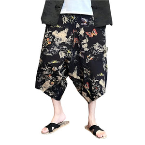 Vintage "mosaic" ankle length harem pants