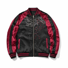 Load image into Gallery viewer, Premium twin dragon embroidery sukajan jacket