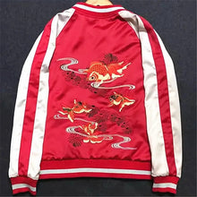 Load image into Gallery viewer, 2 sided Premium goldfish sakura sukajan jacket