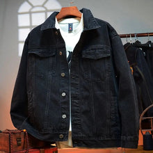 Load image into Gallery viewer, Dark phoenix embroidery denim jacket