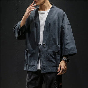 "Akira" solid kimono