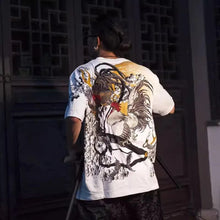 Load image into Gallery viewer, Hyper premium embroidery roosters T-shirt