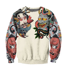 Load image into Gallery viewer, "Kumadori" design sweatshirt