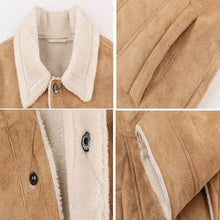 Load image into Gallery viewer, Fleece lined vintage inspired military style jacket