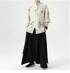 "hashi" wide harem pants