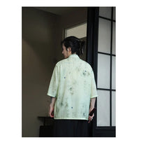 Load image into Gallery viewer, Premium silk bamboo forest Tang shirt