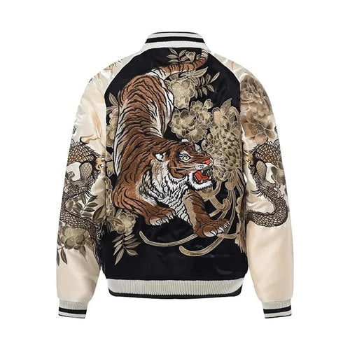 Hyper Premium embroidery Dragon Tiger sukajan jacket