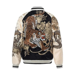 Hyper Premium embroidery Dragon Tiger sukajan jacket