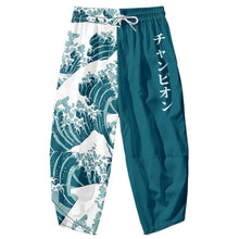 Load image into Gallery viewer, Tsunami katakana harem pants