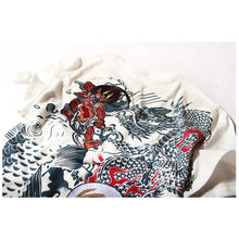 Load image into Gallery viewer, Embroidery Japanese ogre carp T-shirt
