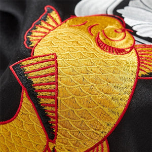 Super premium embroidery carp sukajan souvenir jacket