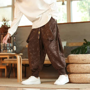 "fúman" two piece sweater and harem pants set