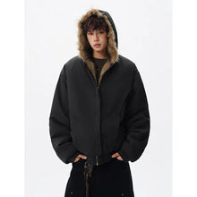 Load image into Gallery viewer, Reversible vintage faux fur jacket