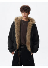 Load image into Gallery viewer, Reversible vintage faux fur jacket
