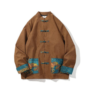 Tsunami wave Tang Dynasty jacket