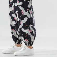 Load image into Gallery viewer, Multi crane harem pants