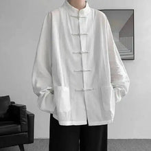 Load image into Gallery viewer, "Qīnglán" baggy Tang shirt