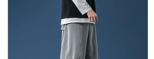 Kaki ankle length harem pants