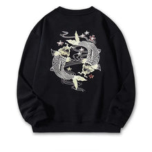 Load image into Gallery viewer, Embroidery circular carp hoodie / sweatshirt