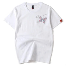 Load image into Gallery viewer, Embroidery butterflies T-shirt