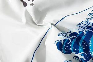 Tsunami carp white comfy harem pants