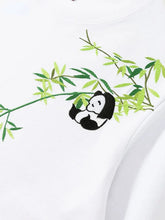 Load image into Gallery viewer, Embroidery playful panda T-shirt