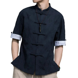"língzi" Tang Dynasty short sleeve shirt