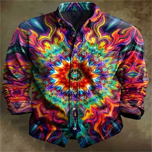 Load image into Gallery viewer, "Genka" psychedelic long sleeved shirt