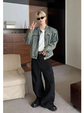 Load image into Gallery viewer, Vintage distressed ryokan denim jean jacket