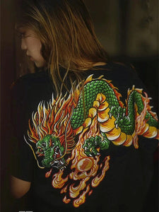 Hyper premium embroidery dragon T-shirt