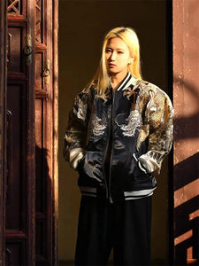 Hyper Premium embroidery Dragon Tiger sukajan jacket