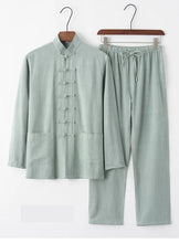 Load image into Gallery viewer, "Yúnmò" Tang shirt + pants set