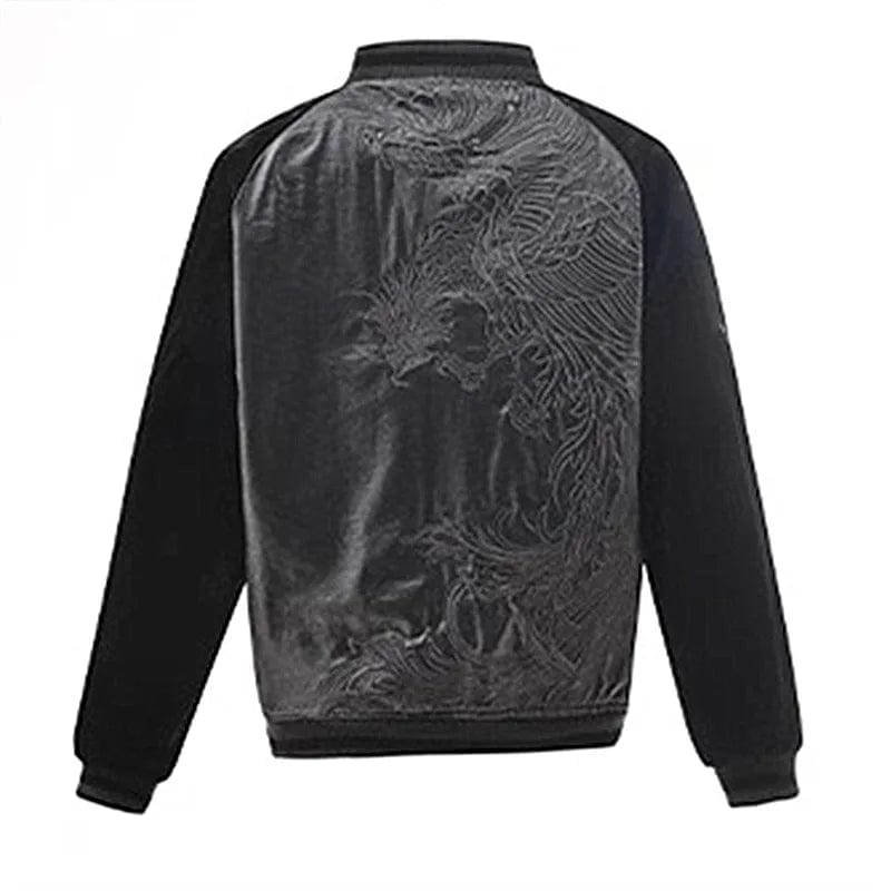 Hyper-premiums embroidery silver phoenix sukajan jacket – High