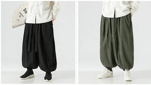 Wide bushido wabi sabi pants
