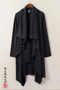 "xiáng yu" linen Tang cloak shirt jacket
