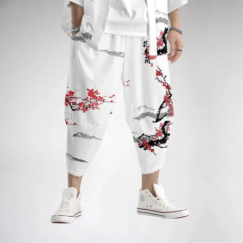 Cherry blossom harem pants