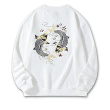 Load image into Gallery viewer, Embroidery circular carp hoodie / sweatshirt