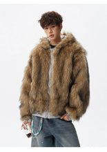 Load image into Gallery viewer, Reversible vintage faux fur jacket