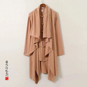 "xiáng yu" linen Tang cloak shirt jacket