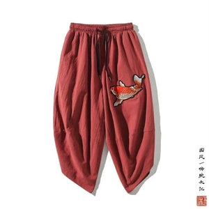 Koi fish harem pants