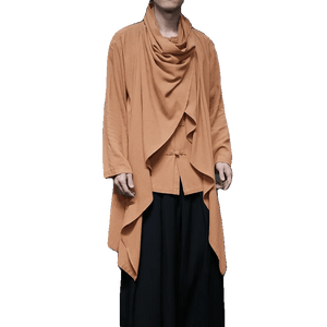 Sand dune Tang suit robe over coat
