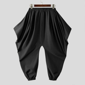 "karui" baggy elastic ankle harem pants
