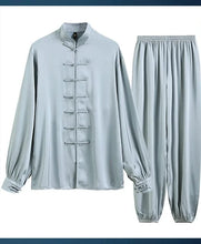 Load image into Gallery viewer, &quot;qínshū&quot; Tang Dynasty silk shirt + pants