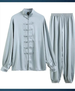 "qínshū" Tang Dynasty silk shirt + pants